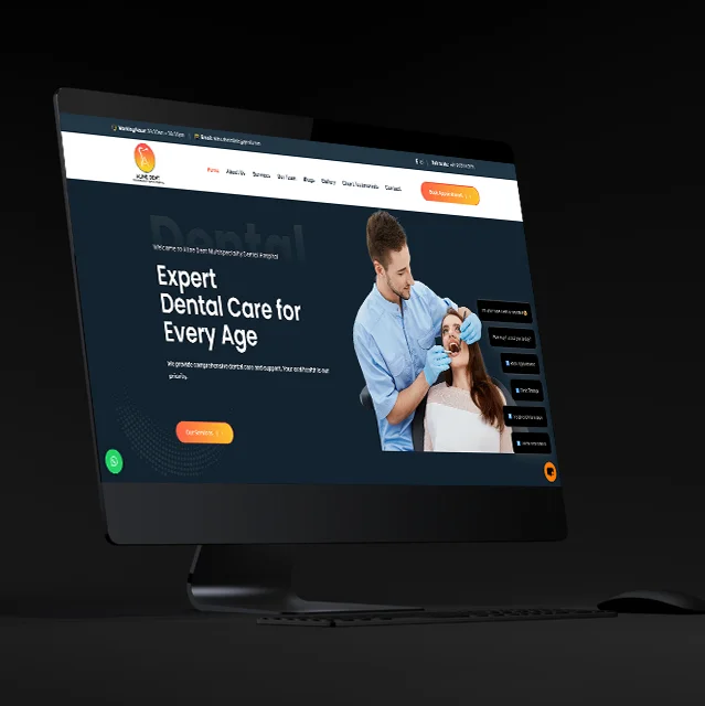 Aline Dent — digital experience mockup